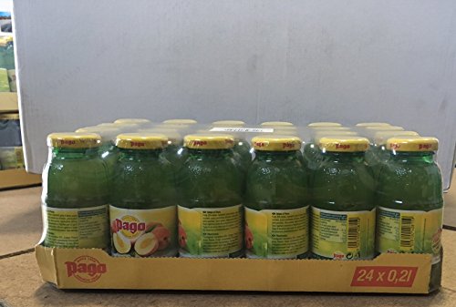 Pago Pfirsichfrucht cl 20 x 24 Glasflaschen von Fruchtsaft von Pago