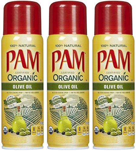 Pam Organic Olive Oil Cooking Spray 5oz Can (Pack of 3) by PAM von PAM