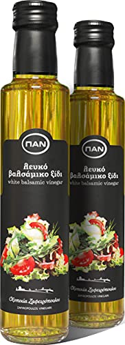 BIANCO | Aceto Balsamico Essig Weiß mit natürlichen Fruchtzucker 2x250ml von Pan