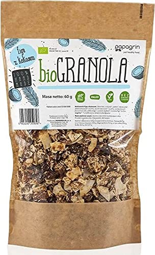 GRANOLA Feige mit glutenfreier Kokosnuss BIO 60 g - PAPAGRIN GRANOLA Feige mit glutenfreier Kokosnuss BIO 60 g - PAPAGRIN von PAPAGRIN