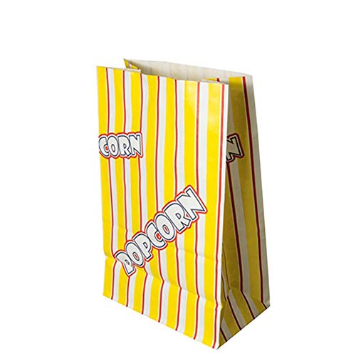 PAPSTAR 86617 100 Popcorn Tüten, Pergament-Ersatz 2,5 l 22 cm x 14 cm x 8 cm"Popcorn" fettdicht >>Im Karton 1000 Stück von PAPSTAR