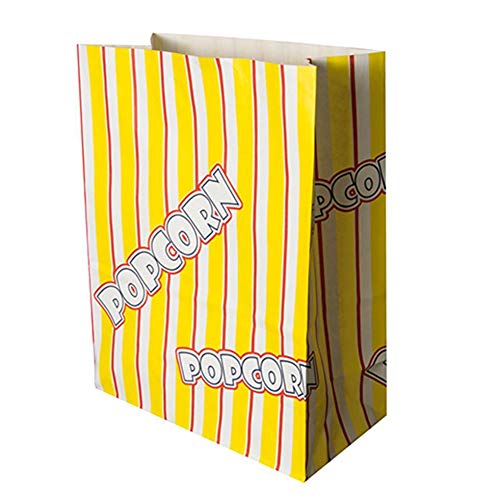 PAPSTAR 86618 100 Popcorn Tüten, Pergament-Ersatz 4,5 l 24,5 cm x 19 cm x 9,5 cm"Popcorn" fettdicht >>Im Karton 500 Stück von PAPSTAR