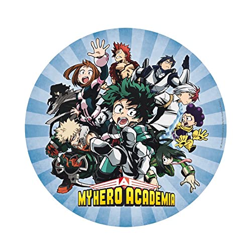 PARTYLANDIA, My Hero Academia Kuchendekoration aus Esspapier, essbar, glutenfrei von PARTYLANDIA