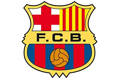 Oblate mit dem Wappen des Barcelonas, für Kuchendekoration für Geburtstage und Mottopartys von Partylandia