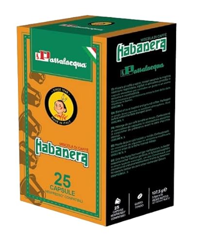 KAFFEE PASSALACQUA HABANERA - GUSTO TONDO - Box 25 NESPRESSO KOMPATIBLE KAPSELN 5.5g von Passalacqua