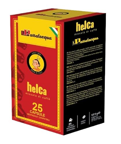 KAFFEE PASSALACQUA HELCA - GUSTO FORTE - Box 25 NESPRESSO KOMPATIBLE KAPSELN 5.5g von Passalacqua