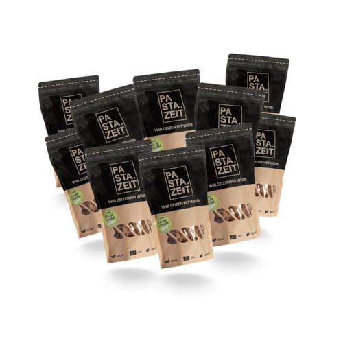 PASTAZEIT Bio Gelbe Linsen Nudeln - Protein Pasta - High Protein Noodle - Eiweiß Pasta - Ideal für Sportler - wenig Kohlenhydrate - vegetarisch, vegan (10 x 250g) von PASTAZEIT