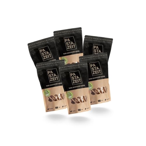 PASTAZEIT Bio Gelbe Linsen Nudeln - Protein Pasta - High Protein Noodle - Eiweiß Pasta - Ideal für Sportler - wenig Kohlenhydrate - vegetarisch, vegan (6 x 250g) von PASTAZEIT