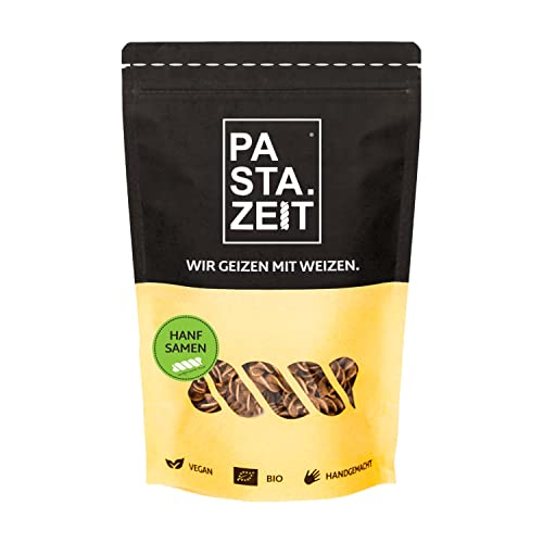 PASTAZEIT Bio Hanfnudeln - Protein Pasta aus Bio Hanfsamen - High Protein Noodle - Eiweiß Pasta - Ideal für Sportler - wenig Kohlenhydrate - vegetarisch, vegan (5x 250g) von PASTAZEIT