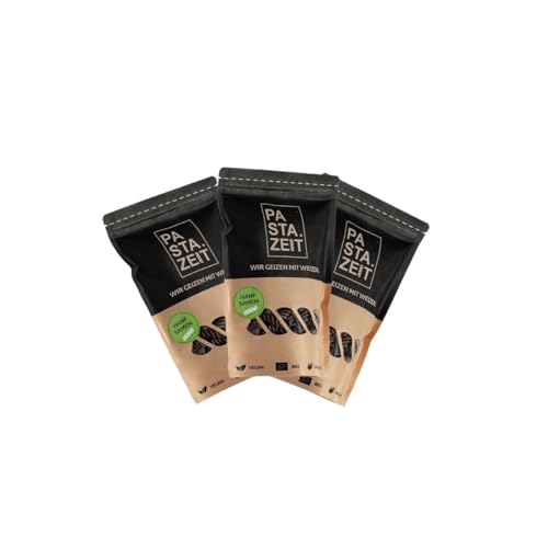 PASTAZEIT Bio Hanfnudeln - Protein Pasta aus Hanfsamen - High Protein Noodle - Eiweiß Pasta - Ideal für Sportler - wenig Kohlenhydrate - vegetarisch, vegan (3x 250g) von PASTAZEIT