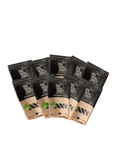 PASTAZEIT Bio Mungobohnen Nudeln - Low Carb Nudeln - High Protein Noodle - Protein Pasta - Ideal für Sportler - lange Sättigung - vegetarisch, vegan (10x 250g) von PASTAZEIT