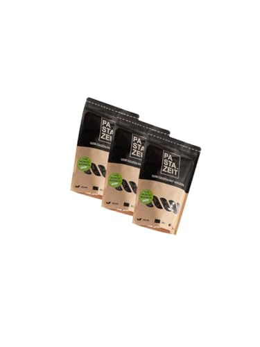 PASTAZEIT Bio Mungobohnen Nudeln - Low Carb Nudeln - High Protein Noodle - Protein Pasta - Ideal für Sportler - lange Sättigung - vegetarisch, vegan (3 x 250g) von PASTAZEIT