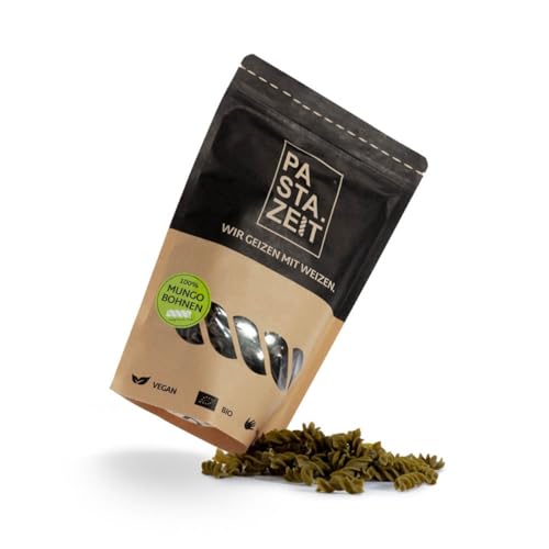 PASTAZEIT Bio Mungobohnen Nudeln - Low Carb Nudeln - High Protein Noodle - Protein Pasta - Ideal für Sportler - lange Sättigung - vegetarisch, vegan (5x 250g) von PASTAZEIT