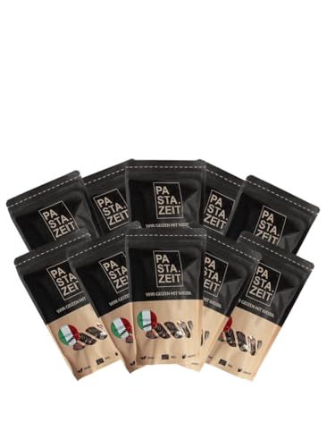 PASTAZEIT Bio Protein Nudel-Mix - Protein Pasta Mix aus Roten Linsen Fusilli, Gelben Linsen Nudeln, Kürbiskern Fusilli - High Protein Noodle (10 x 250g) von PASTAZEIT