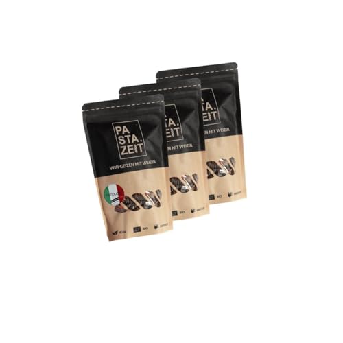 PASTAZEIT Bio Protein Nudel-Mix - Protein Pasta Mix aus Roten Linsen Fusilli, Gelben Linsen Nudeln, Kürbiskern Fusilli - High Protein Noodle (3 x 250g) von PASTAZEIT