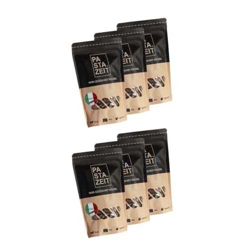 PASTAZEIT Bio Protein Nudel-Mix - Protein Pasta Mix aus Roten Linsen Fusilli, Gelben Linsen Nudeln, Kürbiskern Fusilli - High Protein Noodle (6 x 250g) von PASTAZEIT