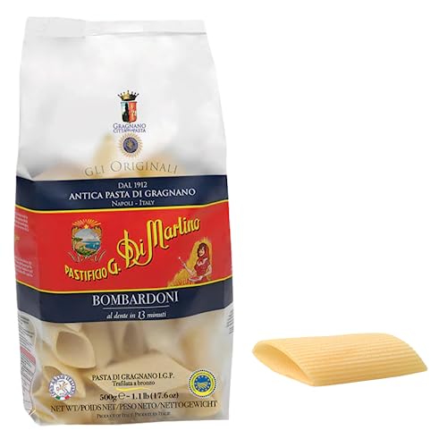 Martino Pasta kurz & lange Pasta Packungen mit 500 g (Bombardoni) von PASTIFICIO G. DI MARTINO
