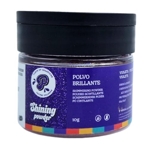PASTRY COLOURS - Shining Powder Colouring - Glänzendes Pulver - Glamouröses Backen - Perfektes glänzendes Finish - 10 Gr (Violett) von PASTRY COLOURS