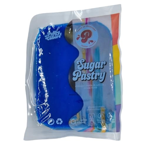 PASTRY COLOURS - Superhero Blue Fondant - Tortenbelag - Verformbare und leicht zu handhabende Zuckerpaste - SugarPastry - 250 Gr von PASTRY COLOURS