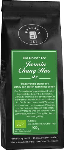 Bio Jasmin Chung Hao 100g (99,50 Euro/kg) Paulsen Tee Grüner Tee rückstandskontolliert & zertifiziert von PAULSEN TEE PURE TEA