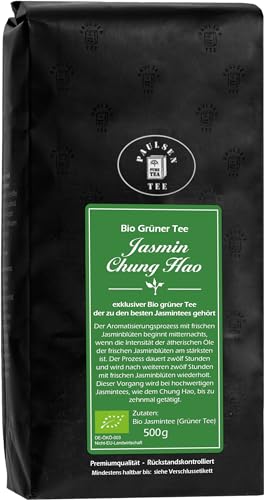 Bio Jasmin Chung Hao 500g (69,90 Euro/kg) Paulsen Tee Grüner Tee rückstandskontolliert & zertifiziert von PAULSEN TEE PURE TEA