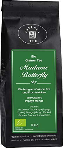 Bio Madame Butterfly 100g, Paulsen Tee Grüner Tee rückstandskontrolliert & zertifiziert von PAULSEN TEE PURE TEA