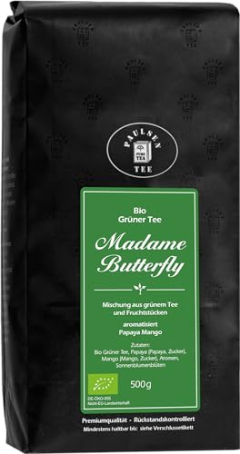 Bio Madame Butterfly 500g (45,90 Euro/kg) Paulsen Tee Grüner Tee rückstandskontrolliert & zertifiziert … von PAULSEN TEE PURE TEA