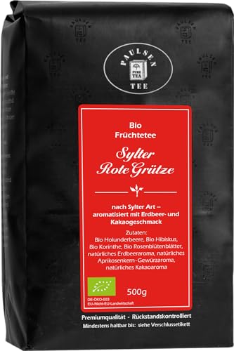 Bio Sylter Rote Grütze 500g, Paulsen Tee Früchtetee rückstandskontrolliert von PAULSEN TEE PURE TEA