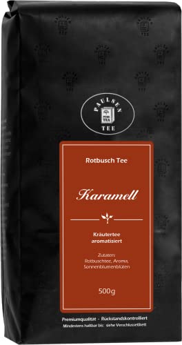 Karamell 500g (41,90 Euro/kg) Paulsen Tee Rotbuschtee rückstandskontrolliert von PAULSEN TEE PURE TEA