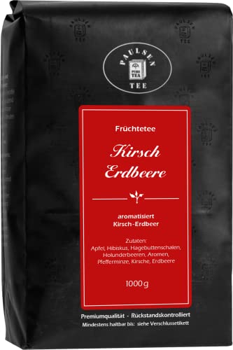 Kirsch Erdbeer 1000g (37,95 Euro/kg) Paulsen Früchtetee von PAULSEN TEE PURE TEA