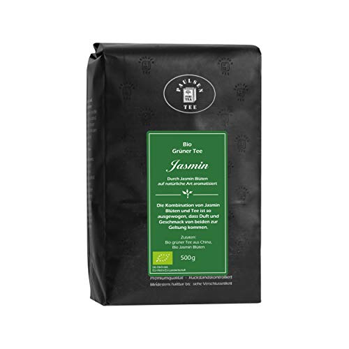 Bio Jasmin 500g (45,90 Euro / kg) Paulsen Tee Grüner Tee rückstandskontrolliert & zertifiziert von PAULSEN TEE PURE TEA