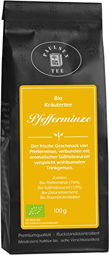 Paulsen Bio Kräutertee Pfefferminze 100g (49,90 Euro/kg) von PAULSEN TEE PURE TEA