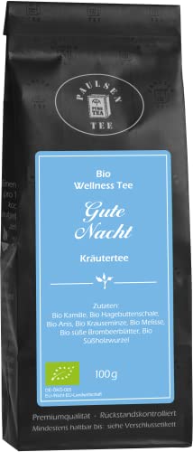 Paulsen Bio Kräutertee Wellness Tee Gute Nacht 100g (49,90 Euro / kg) von PAULSEN TEE PURE TEA