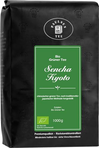 Paulsen Tee Bio Sencha Kyoto chinesischer grüner Tee 1000g (34,95 Euro/kg) von PAULSEN TEE PURE TEA