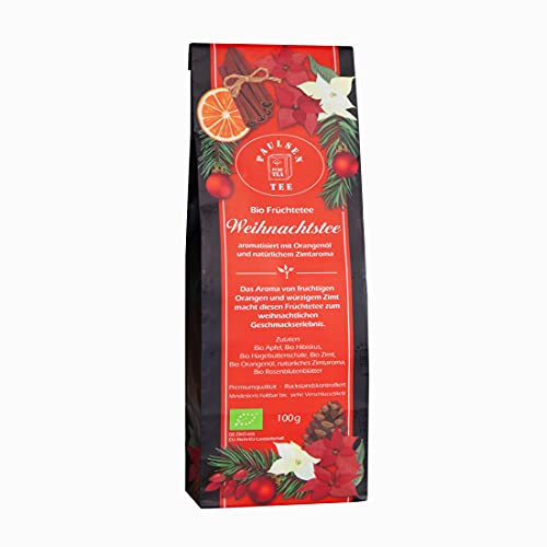 Paulsen Tee Bio Weihnachtstee Früchtetee 100g von PAULSEN TEE PURE TEA