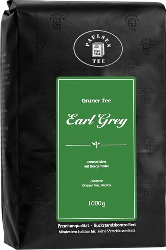 Paulsen Tee Earl Grey Grüner Tee 1000g (32,95 Euro/kg) von PAULSEN TEE PURE TEA