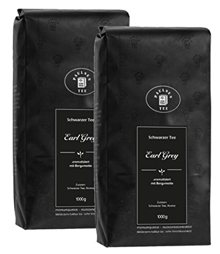 Earl Grey 2 x 1000g Paulsen Tee Schwarzer Tee rückstandskontrolliert von PAULSEN TEE PURE TEA