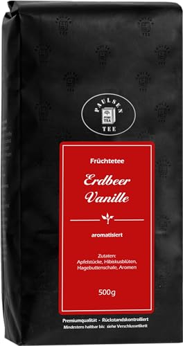 Erdbeer Vanille 500g, Paulsen Tee Früchtetee, rückstandskontrolliert von PAULSEN TEE PURE TEA