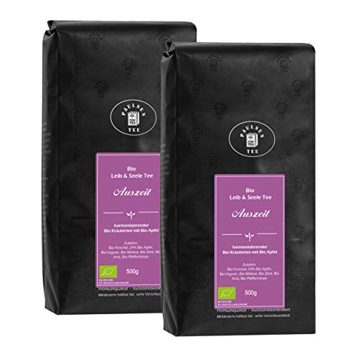 Bio Auszeit 2 x 500g, Paulsen Tee Leib & Seele Kräutertee rückstandskontrolliert & zertifiziert von PAULSEN TEE PURE TEA