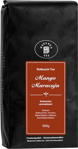 Mango-Maracuja 500g (41,90 Euro/kg) Paulsen Tee Rotbuschtee rückstandskontrolliert von PAULSEN TEE PURE TEA
