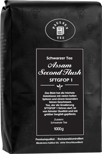 Paulsen Tee Schwarzer Tee Assam Second Flush SFTGFOP1 1000g (35,95 Euro/kg) von PAULSEN TEE PURE TEA