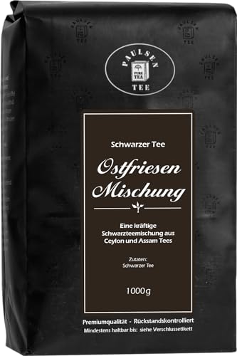 Paulsen Tee Schwarzer Tee Ostfriesen Mischung 1000g (29,95 Euro/kg) von PAULSEN TEE PURE TEA