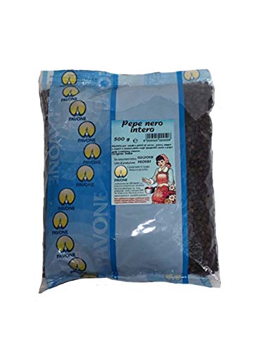 Pfau SCHWARZER PFEFFER GANZ 1 KG von Pavone