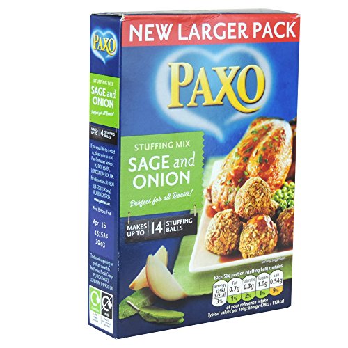Paxo Stuffing Mix Sage & Onion 190g - Bratenfüllung mit Salbei und Zwiebeln von Paxo