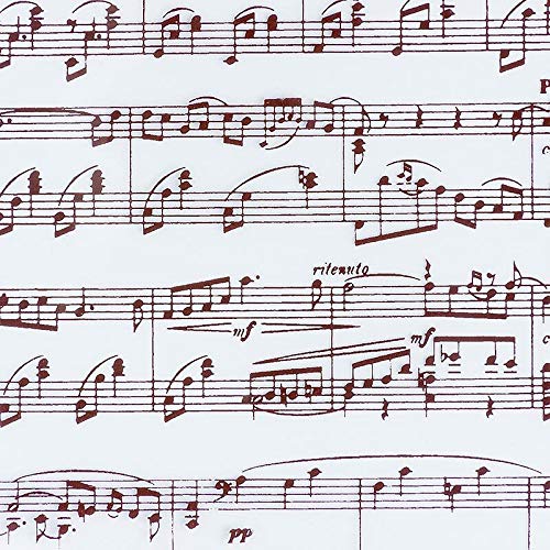 Dekor-Abziehfolie"Musiknoten-Blatt" für Schokolade, 40x25cm, 17 Blatt Dekor-Abziehfolie"Musiknoten-Blatt" für Schokolade, 40x25cm, 17 Blatt von PCB