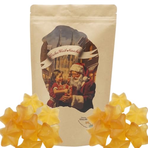 Bescherung Motivbeutel | Gefüllt mit 150g Fruchtgummi Zimtsternen von PE ÄM
