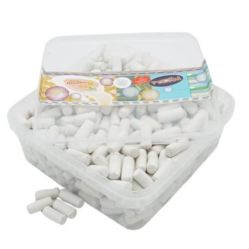 Deine Naschbox | Anis-Lakritz-Stäbchen | 1kg Naschbox | XL Großpackung - Kreide Look - Geschenk zum Schulbeginn - Weiß dragiertes Lakritz Konfekt von PE ÄM