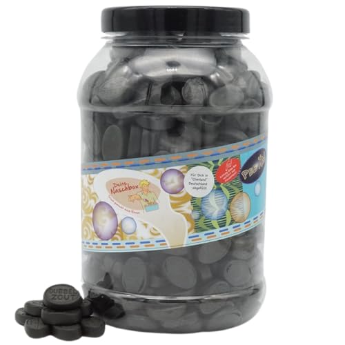 Deine Naschbox | Doppelt gesalzenes Lakritz | 2kg Big Pot | XXL Großpackung für Party, Candybar & als Geschenk - Intensiv aromatisch würzig von PE ÄM