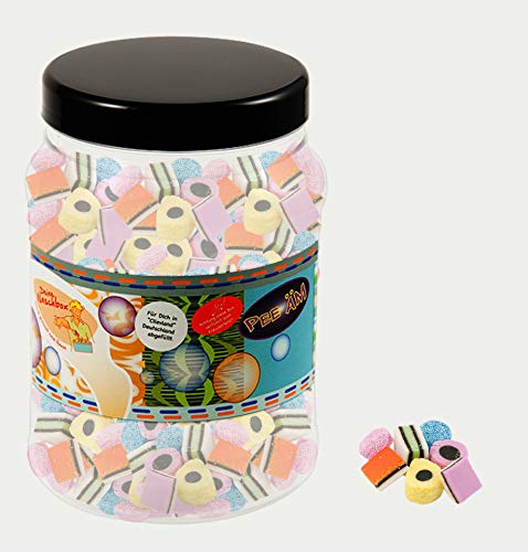 Deine Naschbox | Englisches Lakritz Konfekt | 3kg Mega Pot | XXL Großpackung für Party, Candybar & als Geschenk - Fruchtgummi, Süßlakritz & Kokos Deine Naschbox | Englisches Lakritz Konfekt | 3kg Mega Pot | XXL Großpackung für Party, Candybar & als Geschenk - Fruchtgummi, Süßlakritz & Kokos von PE ÄM