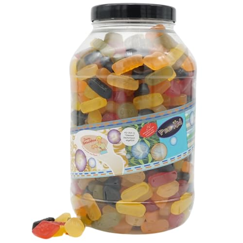 Deine Naschbox | Englisches Weingummi | 3kg Mega Pot | XXL Großpackung für Party, Candybar & als Geschenk - Fruchtgummi Spezialität - Bissfest Deine Naschbox | Englisches Weingummi | 3kg Mega Pot | XXL Großpackung für Party, Candybar & als Geschenk - Fruchtgummi Spezialität - Bissfest von PE ÄM